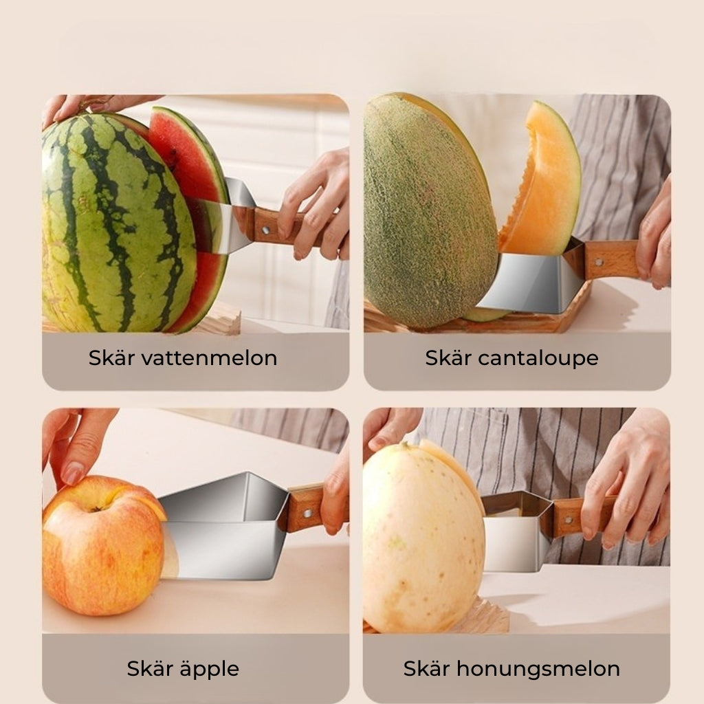 Praktisk Vattenmelon kniv - skär perfekta melontrianglar på sekunder