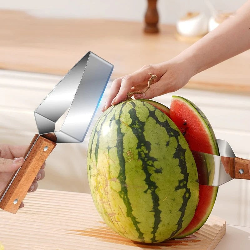 Praktisk Vattenmelon kniv - skär perfekta melontrianglar på sekunder