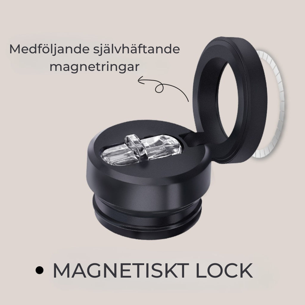 Smart vattenflaska med magnetisk mobilhållare – perfekt för gym & resa